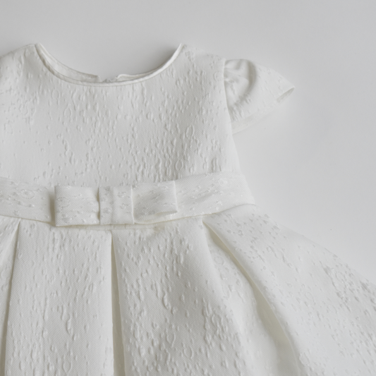 Baby A-Linien Kleid mit Satin und Tüll – inklusive Schuhe