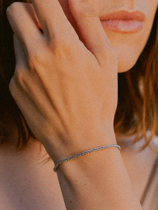 Bingoglieder-Armband – 14 Karat Weißgold
