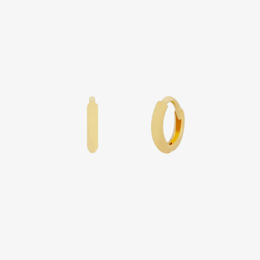 6 mm Huggie Earring – 14K Massivgold